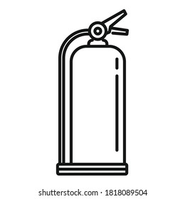 Fire extinguisher chemical icon. Outline fire extinguisher chemical vector icon for web design isolated on white background