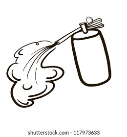 Fire Extinguisher. A children's sketch