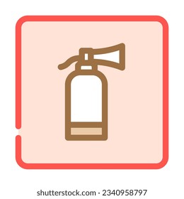 fire extinguisher color icon vector. fire extinguisher sign. isolated symbol illustration