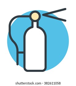 Fire Extinguisher Colored Vector icon