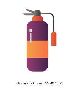 fire extinguisher degradient style icon vector illustration design