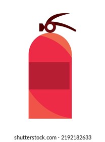 icono de emergencia del extinguidor de incendios aislado