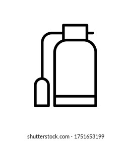 Fire extinguisher, emergency icon. Simple line, outline vector elements of firefighters icons for ui and ux, website or mobile application