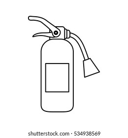 Fire extinguisher equipment icon vector illustration graphic design
