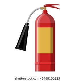 Extintor. Equipo contra incendios. Ilustración vectorial en estilo plano