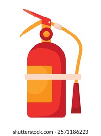 fire extinguisher firefighter equipment isolated icon