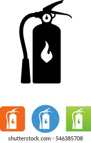 Fire Extinguisher With Flame Icon