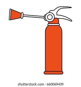 Fire extinguisher flames