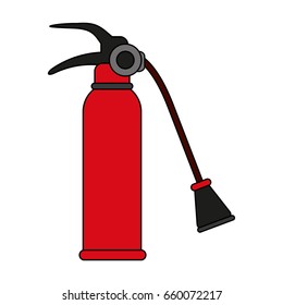 Fire extinguisher flames