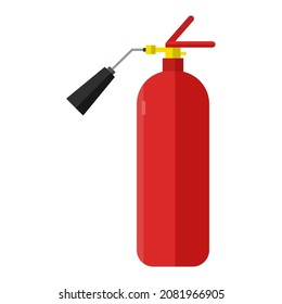 fire extinguisher flat clipart vector illustration