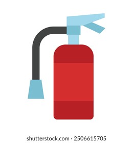 Fire Extinguisher Flat Icon Design For Personal nad Commercial Use