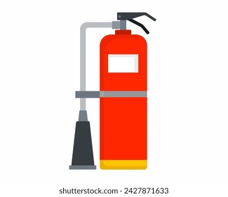 Fire extinguisher flat vector design	
