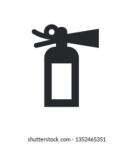fire extinguisher flat vector icon
