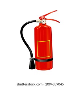 Fire extinguisher. Flat vector illustration isolated on white background
