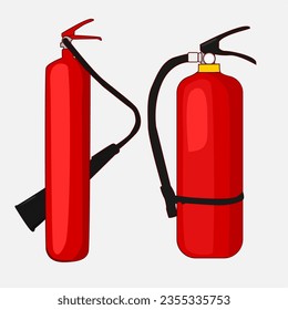 Fire extinguisher. Flat vector illustration isolated on white background