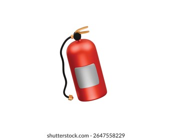 ícone extintor de incêndio renderização de ilustração 3d