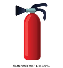 Fire extinguisher icon. Cartoon of fire extinguisher vector icon for web design isolated on white background