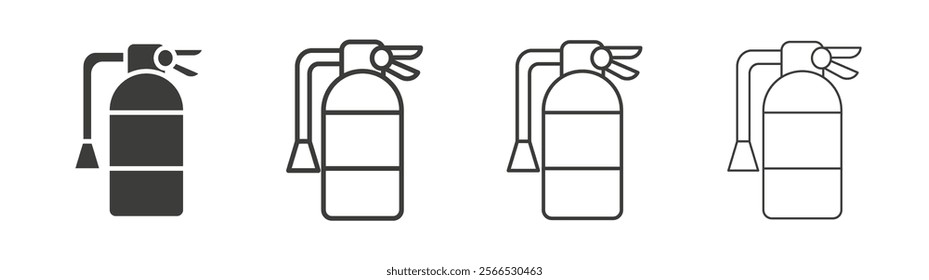 Fire extinguisher icon collection for website design, app, UI design.