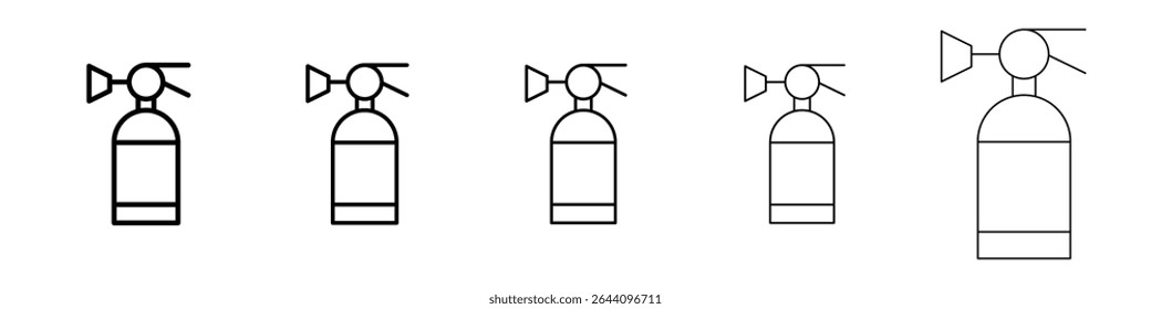 Feuerlöscher Icon Konzept. Grafikdesign, Logo, Web, UI.