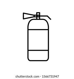 Fire extinguisher icon design. Fire extinguisher icon in modern outline style design. Vector illustration.