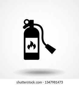 Fire extinguisher icon design template vector isolated illustration