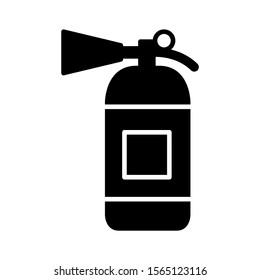 Fire extinguisher icon design. Fire extinguisher icon in trendy silhouette style design. Vector illustration.