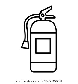 Fire extinguisher icon design. Fire extinguisher icon in trendy outline style design. Vector illustration.