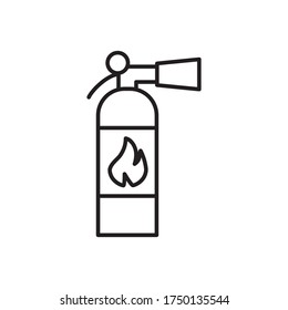 Plantilla de vectores de diseño de iconos de extinción de incendios