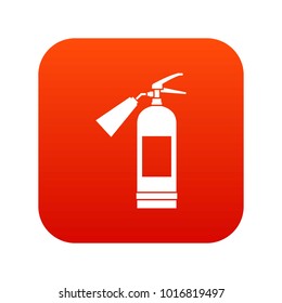 Fire extinguisher icon digital red for any design isolated on white vector illustration