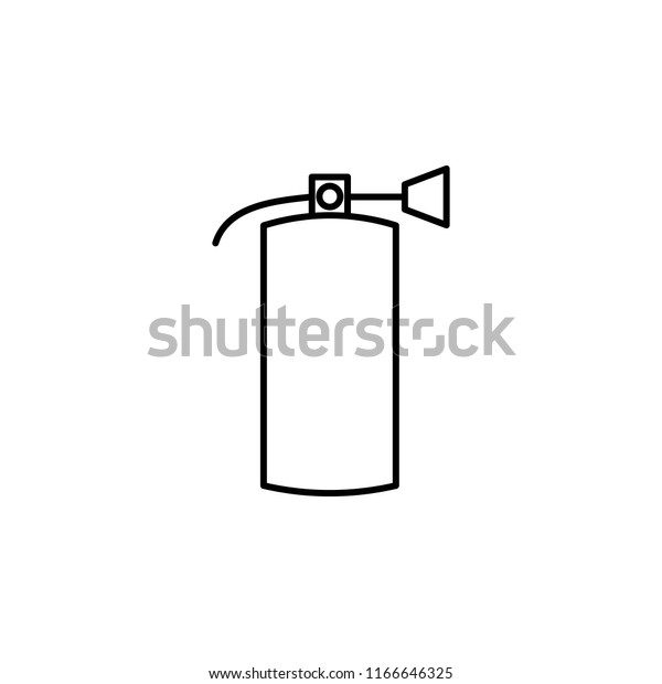 fire extinguisher icon. Element of car\
workshop icon for mobile concept and web apps. Thin line fire\
extinguisher icon can be used for web and\
mobile