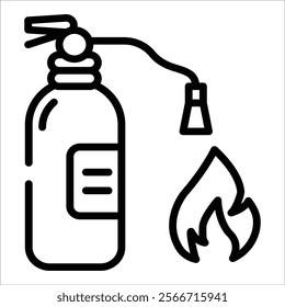 Fire Extinguisher Icon Element For Design