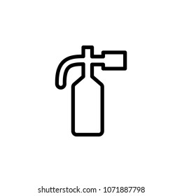 fire extinguisher icon. Element of minimalistic icons for mobile concept and web apps. Thin line icon for website design and development, app development on white background