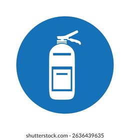 Fire Extinguisher Icon Emergency Safety Equipment Symbol for Workplace and Industrial Design Vector