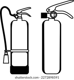 Fire extinguisher icon. fire equipment vector illustration. 