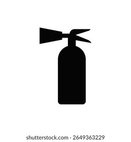 Ícone do extintor de incêndio em estilo minimalista plano