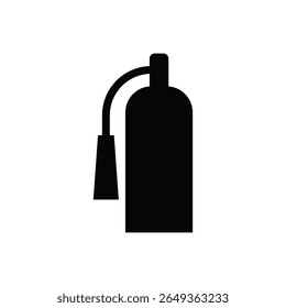 Ícone do extintor de incêndio em estilo minimalista plano