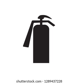 Fire Extinguisher Icon In Flat Style Vector For Apps, UI, Websites. Black Icon Vector Illustration
