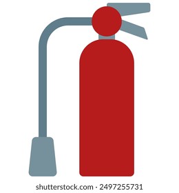 Icono del extintor de incendios con estilo plano