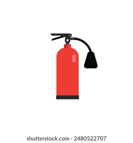 Diseño de Vector plano del icono del extintor de incendios