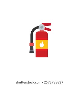 Fire extinguisher icon flat vector design