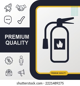 Fire Extinguisher icon graphic element. Modern design.