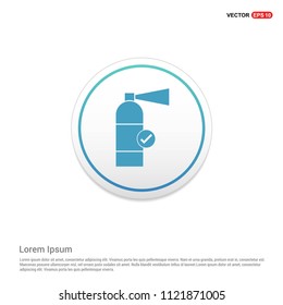 Fire extinguisher icon Hexa White Background icon template - Free vector icon