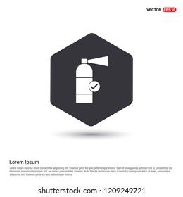 Fire extinguisher icon Hexa White Background icon template - Free vector icon