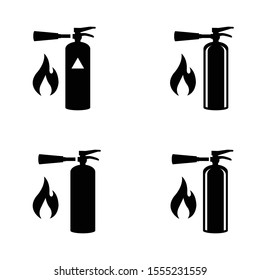 Fire extinguisher icon , fire hydrant unit , fire