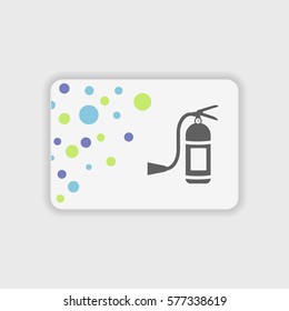 Fire extinguisher icon illustration isolated vector sign symbol