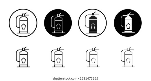 Ícone de extintor Vetor plano isolado em contorno
