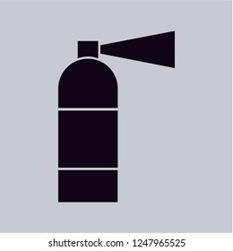 Fire Extinguisher icon isolated on grey background. Premium symbol for website design, mobile application, logo, ui.Vector Eps10.