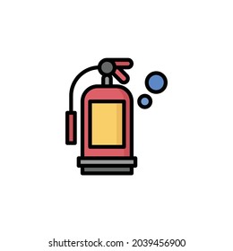 Fire Extinguisher Icon Isolated On White Background