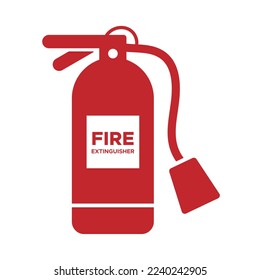 Fire extinguisher icon isolated on white background. Home safety icon