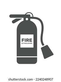 Fire extinguisher icon isolated on white background